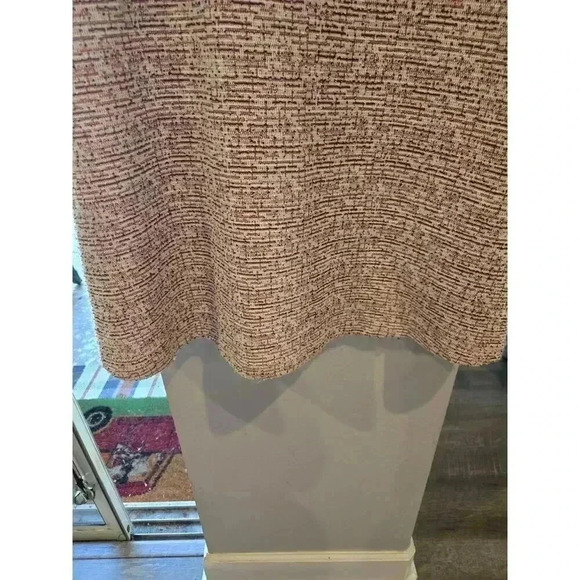 Maeve Women's Fit & Flare Tweed Dress M Pink Multi Knee Length Business Boho - Picture 8 of 10